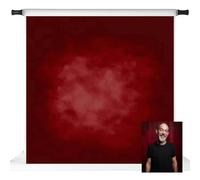 Kate Kate Red Photography Backdrop Professional Photo Studio Props Red Backdrop for Photoshoot, 8x8ft