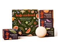 Kate McLeod Winter Rituals Mini Body Stone Gift Set ( Lavender Cocoa, Cardamom Rose, Spiced Cider, and Winter Fir)