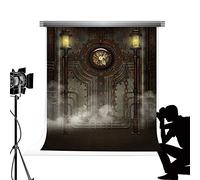 Kate Microfiber Photo Backdrop Vintage Background Golden Clock Photography Props Party Scene Setter For Cosplay Wedding Photography 5x7ft/1.5x2.2m