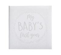 Kate & Milo Baby’s First Year Baby Memory Journal, Gender-Neutral Baby Keepsake, Baby Milestone Memory Book, Baby Journal, Wreath