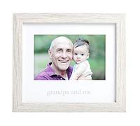 Kate & Milo Grandpa & Me Rustic Keepsake Picture Frame, Father's Day Gifts, Grandpa Gifts, Grandpa Picture Frame, 4x6 Photo Insert, Distressed White