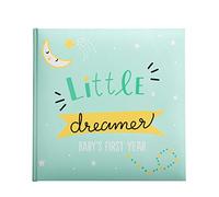 Kate & Milo Little Dreamer Star and Moon Baby's First Year Memory Book, Milestone Tracking Photo Album, Whimsical Gender Neutral