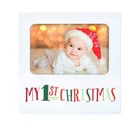 Kate & Milo My 1st Christmas Keepsake Photo Frame, Holiday Frame, White