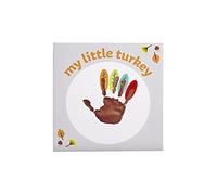 Kate & Milo My Little Turkey Canvas, DIY Handprint Keepsake Art, Thanksgiving Décor, Perfect for Baby Girl or Boys Frist Holiday Season, Multi