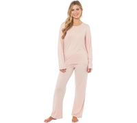 KATE MORGAN Ladies lightweight cosy pyjamas | Womens loungewear sets pjs | Perftec Gifts for women (UK, Alpha, M, Regular, Regular, Baby Pink)
