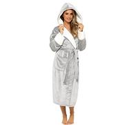 KATE MORGAN Ladies Soft & Cosy Hooded Dressing Gown