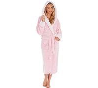 KATE MORGAN Ladies Soft & Cosy Hooded Dressing Gown | Ladies Dressing Gown Soft Plush Bath Robe for Women Housecoat Loungewear Bathrobe Gifts for Her