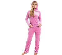 KATE MORGAN Womens Pyjamas Warm Fleece Pyjamas for Women Sets Pjs with Pockets S-XL | Soft Twosie Pyjama Set for Ladies Gifts for Her M Light Orchid