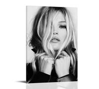 Kate Moss Poster Vintage Classic Black And White Cover Music Posters for Room Aesthetic Canvas Wall Art Bedroom Decor12x18inch(30x45cm)