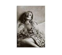 Kate Moss Poster Vintage Cover Music Posters for Room Aesthetic Canvas Wall Art Bedroom Decor12x18inch(30x45cm)