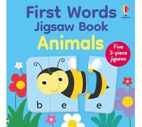 Kate Nolan First Words Jigsaw Book: Animals Paperback Kate Nolan Multicolor