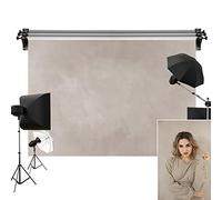 Kate Photo Backdrops for Photographers Retro Solid Light Grey Background Photography Props Studio Digital Printed Backdrop 7x5ft(2.2x1.5m)