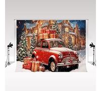 Kate Photo studio Backdrop Photography Christmas 3x3m/10x10ft Vintage Vehicle Christmas Photo Shooting Background Party Decoration props Baby photography Backdrops