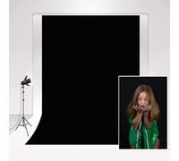 Kate Photographic Backdrop Black 2x3m Pure Black Microfiber Collapsible Background Photo studio Photography Props Thick Soft Cloth for Baby Photo Shooting Skin-friendly