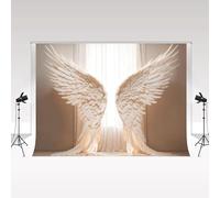 Kate Photography Backdrop 2.2x1.5m/7x5ft Angel White Wings Backdrop For Maternity Adult Art Portrait Abstract Wedding Decoration Studio Photo Background
