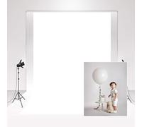Kate Photography Backdrop Chroma key White 3x3m/10x10ft Magazine shooting Collapsible Background Photo studio Wedding Photograpic Backdrop Skin-friendly for Newborn Baby