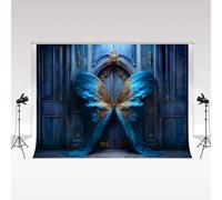 Kate Photography Backdrop Royal Blue 3x2.5m/10x8ft Art Butterfly Birthday Photo Shooting Backgrounds Wedding Photo Booth Props