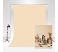 Kate Photography studio Backdrop cream color 1.5x2.2m/5x7ft Beige Background Photography Solid color Basic Photo Booth Soft Fabric Backdrop for Newborn Baby Portrait photography