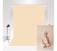 Kate Photography studio Backdrop cream color 2.4x3m/8x10ft Beige Background Photography Solid color Basic Photo Booth Soft Fabric Backdrop for Newborn Baby Portrait photography