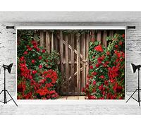 Kate Rose Wall Backdrop Rose Bush Background Valentine's Day Backdrop Photography Studio Background 3x2m/10x6.5ft