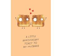 Kate Smith Anniversary Card, Anniversary Toast Card for Husband