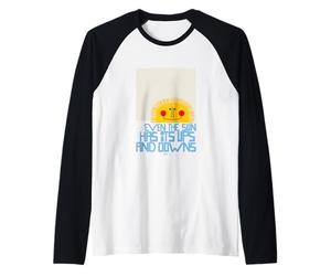 Kate Smith Co. Sun Ups And Downs Motivational Artist Graphic Raglan Baseball Tee