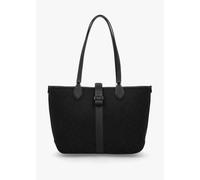 KATE SPADE Medium Spade Flower Jacquard Black Open Tote Bag Size: One