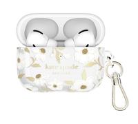Kate Spade New York AirPods Pro 3 Protective Case with Keychain Ring Clip - Sunshine Floral, Compatible with AirPods 3rd Generation