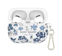 kate spade new york AirPods Pro Protective Case with Keychain Ring - Flowerbed Blue, Compatible with AirPods Pro 2nd / 1st Generation