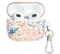 Kate Spade New York - AirPods Protective Case with Keychain Ring, Multicolor Pink, Compatible with Airpods 3rd Generation
