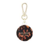 kate spade new york AirTag Holder with Gold Ring Clip - Protective Case for Apple AirTag - Tortoiseshell
