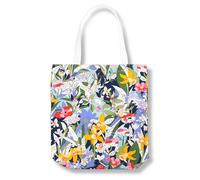 kate spade new york Canvas Tote Bag for Women, Cute Tote Bag for Work, Canvas Beach Bag, Book Tote with Pocket, Paint by Numbers, Paint By Numbers