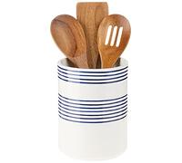 kate spade new york Charlotte Street Utensil Holder, Stoneware, Blue, 4.35 LB