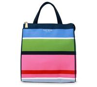 kate spade new york Cute Lunch Bag for Women, Large Capacity Lunch Tote, Adult Lunch Box with Silver Thermal Insulated Interior Lining and Storage Pocket, Sunny Day Stripe