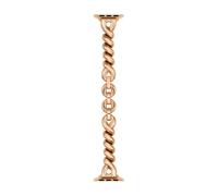 kate spade new york Designer Interchangeable Stainless Steel Band Compatible with Your 38/40/41mm Apple Watch Series 9/8/7/6/5/4/3/2/1/SE, Rose Gold Twist, One Size, Apple Band Stainless