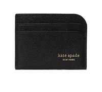 kate spade new york Devin Pebbled Leather Card Holder, Black, One Size, Devin Pebbled Leather Card Holder