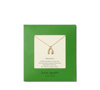 Kate Spade New York Dream Big Pendant, Clear/Gold