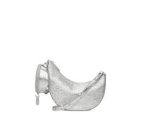 kate spade new york Duo Shoulder Bag, Crinkle Metallic Silver, Taille unique, Duo Crinkle Metallic Leather Shoulder Bag