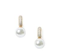 Kate Spade New York Gold Pearl Crystal Showtime Huggies - Gold