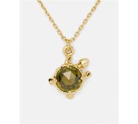 Kate Spade New York Gold Secret Garden Green Turtle Necklace - 41cm