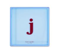 kate spade new york Initial Decorative Tray, Personalized Acrylic Vanity Tray, J (Just Mine)