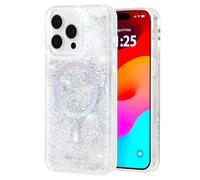 Kate Spade New York iPhone 15 Pro Case, Compatible with MagSafe - Liquid Glitter Iridescent