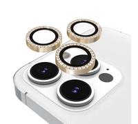 Kate Spade New York iPhone 15 Pro/iPhone 15 Pro Max Camera Lens Protector with Aluminum Rings - Crystal