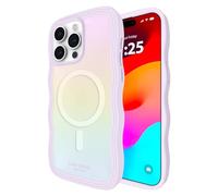 Kate Spade New York iPhone 15 Pro Max Case - Compatible with MagSafe Phone Cover - Wavy Iridescent