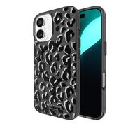 Kate Spade New York iPhone 16 Case - Compatible with MagSafe - Designer Phone Case - City Leopard Black