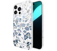 kate spade new york iPhone 16 Pro Max Case - Compatible with MagSafe - Designer Phone Case - Flowerbed Blue Gems
