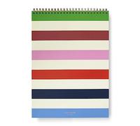 Kate Spade New York Large College Ruled Notebook, Top Spiral Notebook with 160 Pages, 11.75" x 8.5" Writing Pad, Adventure Stripe