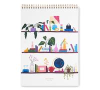 kate spade new york Large College Ruled Notebook, Top Spiral Notebook with 160 Pages, 11.75" x 8.5" Writing Pad, Charmed Library