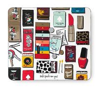 kate spade new york Leatherette Mouse Pad, 9" x 8" Mouse Mat with Non-Slip Back, Cute Mouse Pad for Office Desk, Purse Matchbook