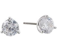 Kate Spade New York Mini Trio Prong Studs, Clear/Silver